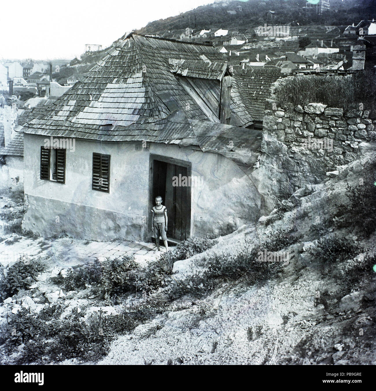 776 Ungarn, Budapest I., Tabán Fortepan 86720 Stockfoto