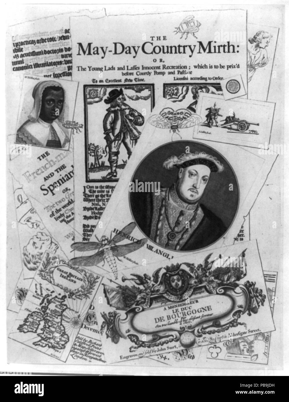 1655 Die May-Day land Freude - oder, Die jungen Burschen LCCN 2002714817 Stockfoto