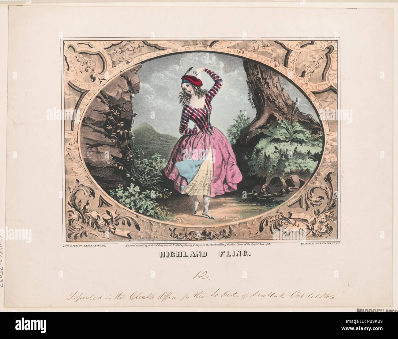 759 Highland Fling LCCN 2003664111 Stockfoto