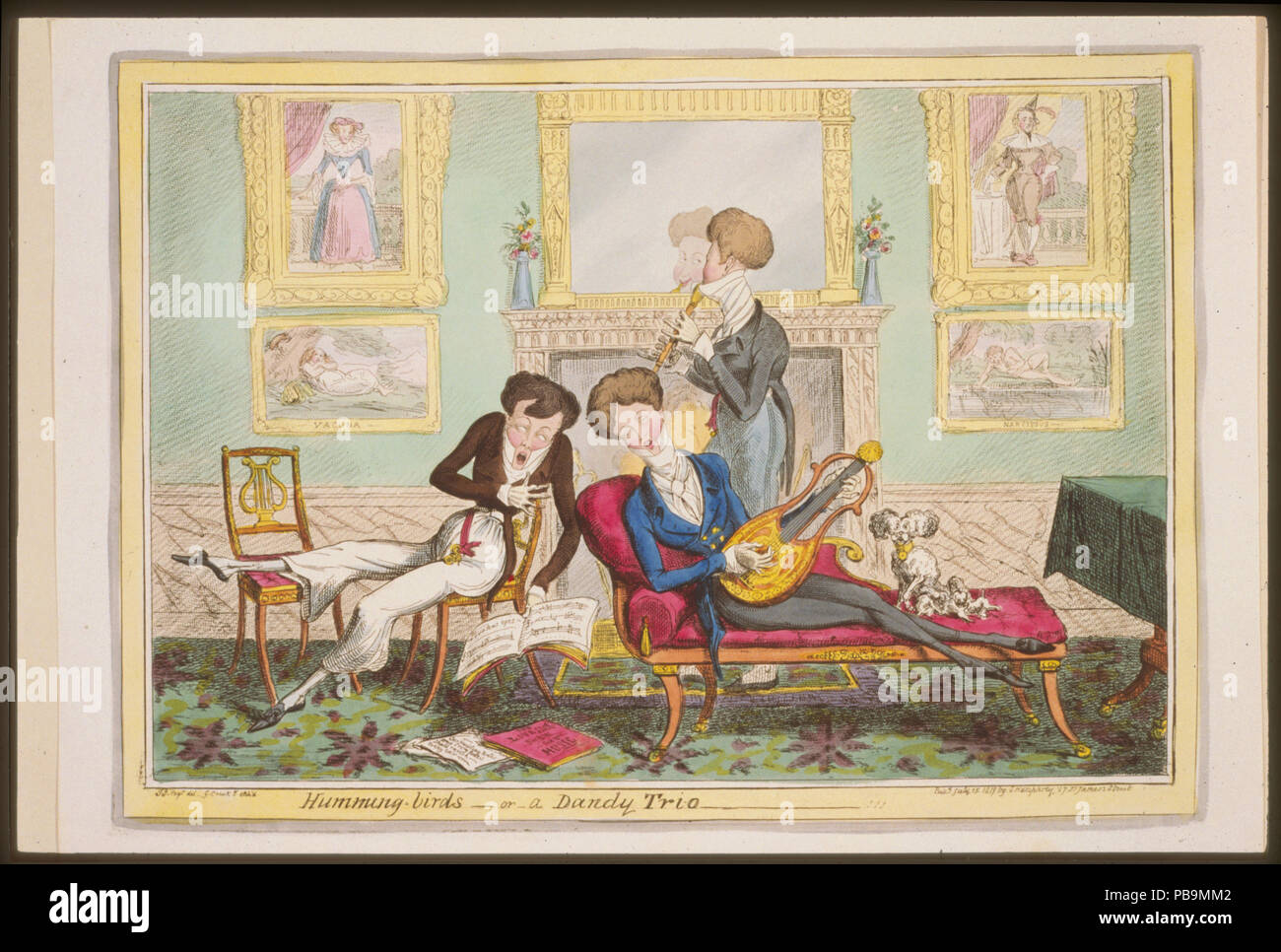 775 Brummen - Vögel - oder - ein dandy Trio LCCN 92522513 Stockfoto