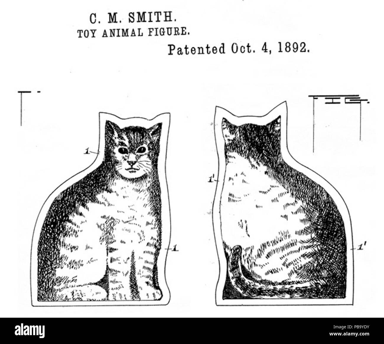 817 Ithaca Kitty Patent Stockfoto