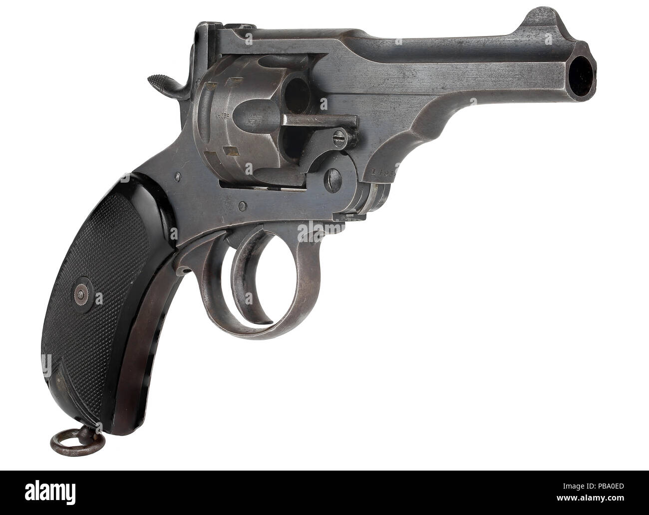 Webley Mk.V centerfire 6-shot militärische Revolver Stockfoto
