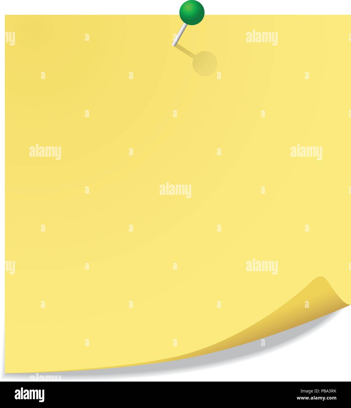 Gelbe Notizzettel Stock Vektor