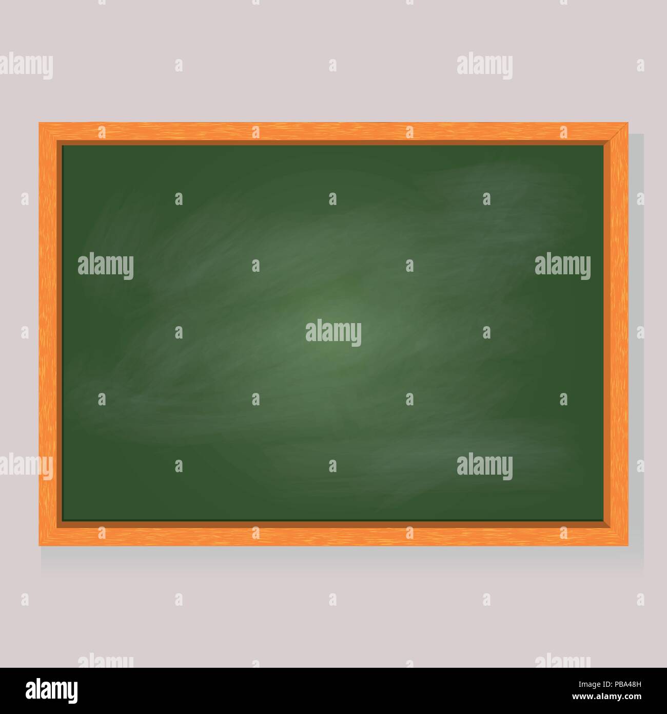 Grüne Brett, Vector Illustration. Objekt für zurück zu Schule und Bildung Design - Vector Illustration. Stock Vektor