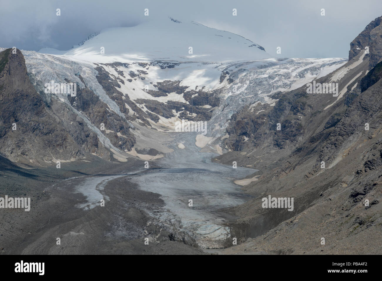 Die Pasterze Glacier in der Nähe der Gipfel des Großglockner in Österreich Alpen Stockfoto