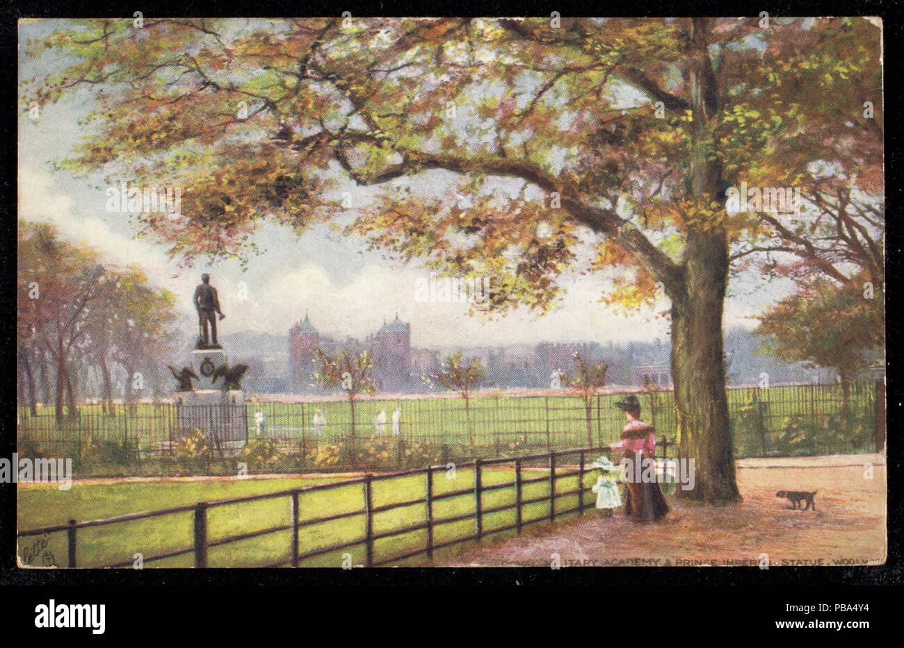 1044 Military Academy &Amp; Prince Imperial Statue, Woolwich (NBY) 439608 Stockfoto