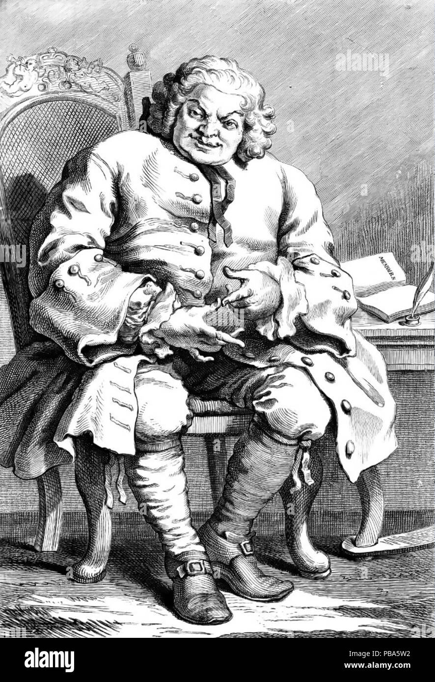 SIMON FRASER, 11 Lord Lovat (c) 1667-1747 Scottish Jacobite und letzte Mann in Großbritannien enthauptet zu werden. Stockfoto