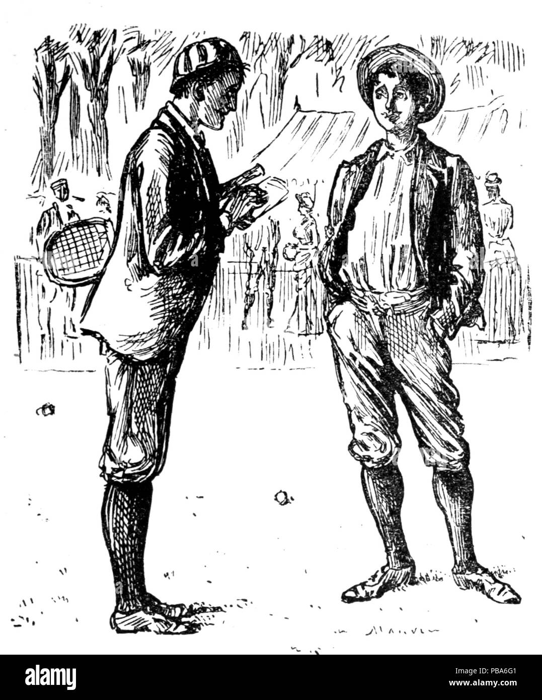 1064 Herrn Punch Buch von Sport (Abbildung Seite 101). Stockfoto