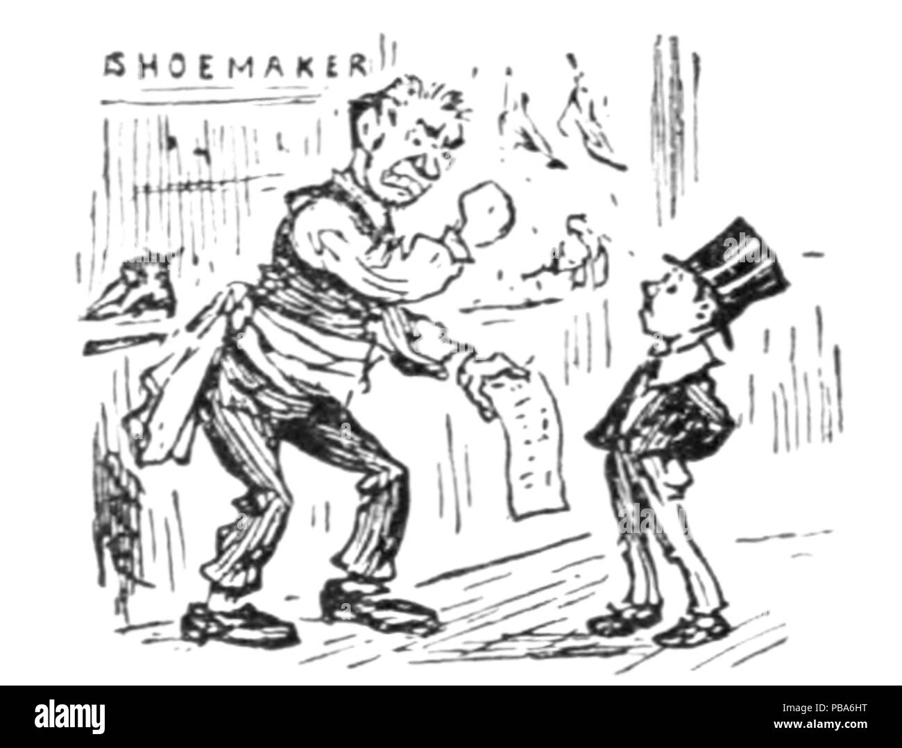 1065 Herrn Punch Buch von Sport (Abbildung Seite 146 C) Stockfoto