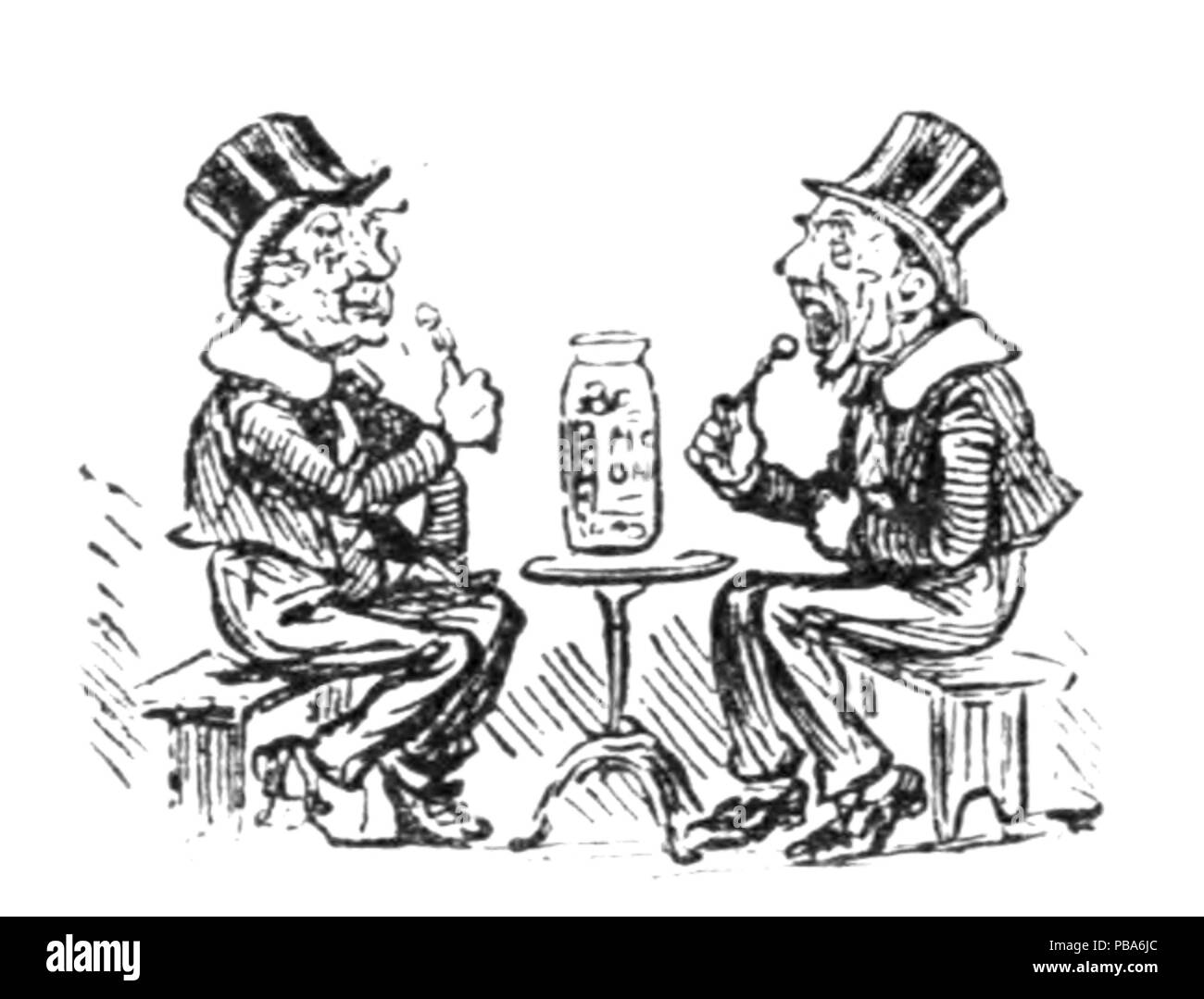 1065 Herrn Punch Buch von Sport (Abbildung Seite 150 E) Stockfoto