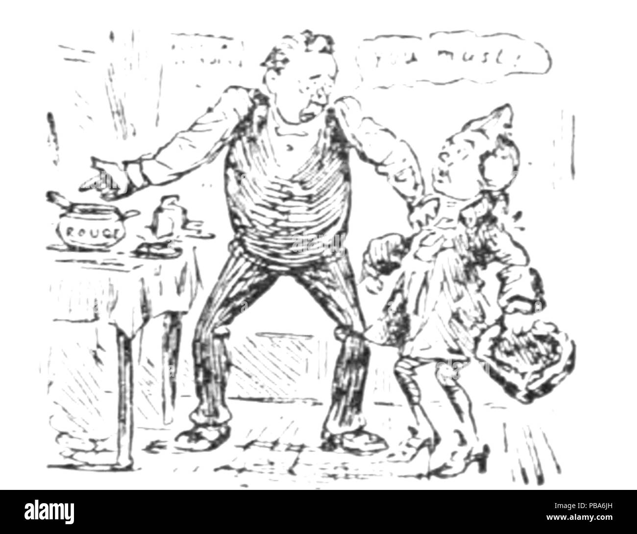 1065 Herrn Punch Buch von Sport (Abbildung Seite 151 F) Stockfoto