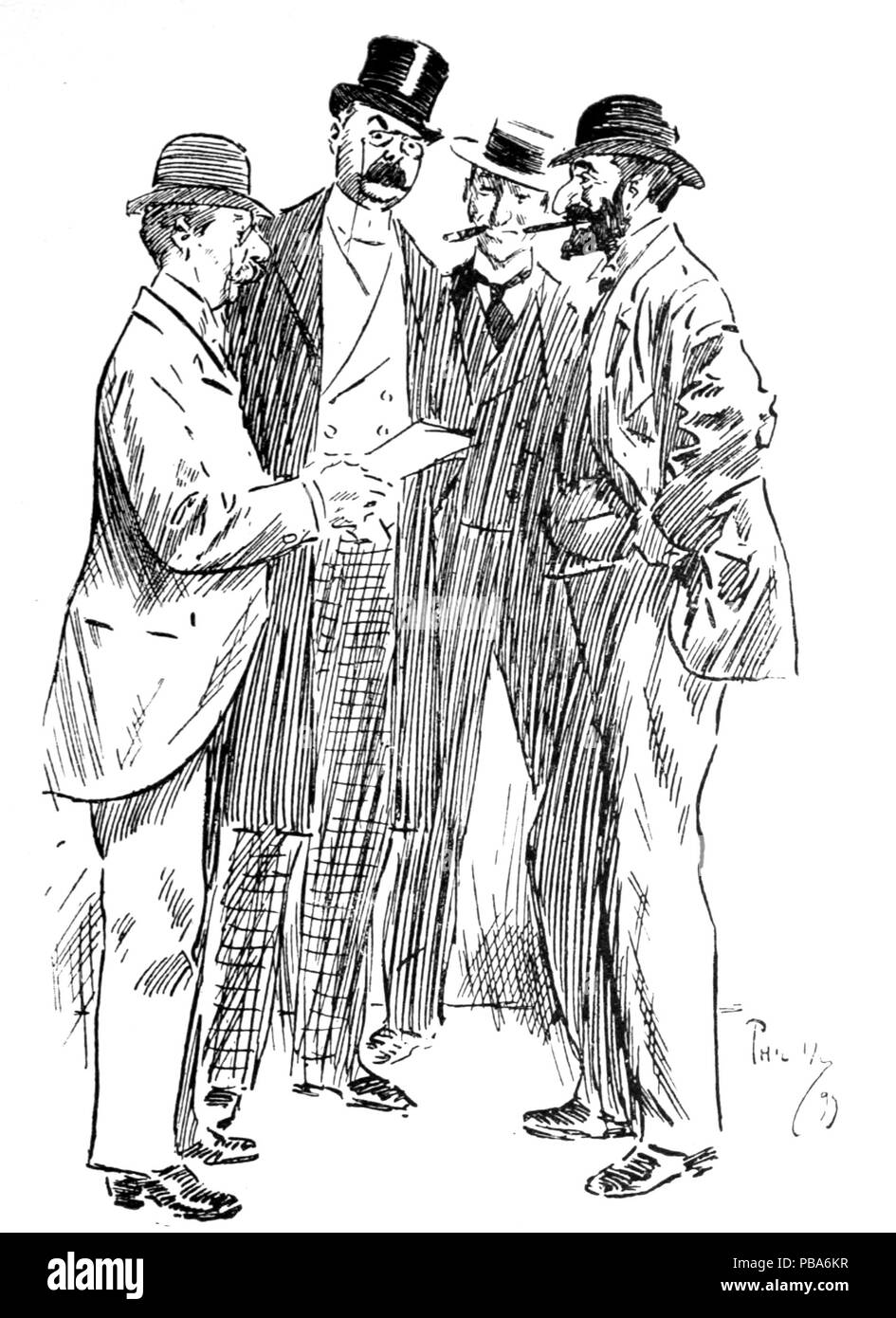 1065 Herrn Punch Buch von Sport (Abbildung Seite 181) Stockfoto