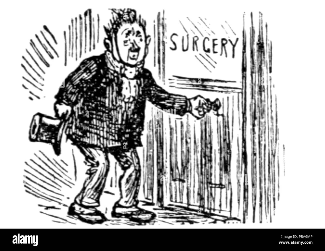 1065 Herrn Punch Buch von Sport (Abbildung Seite 23 A) Stockfoto