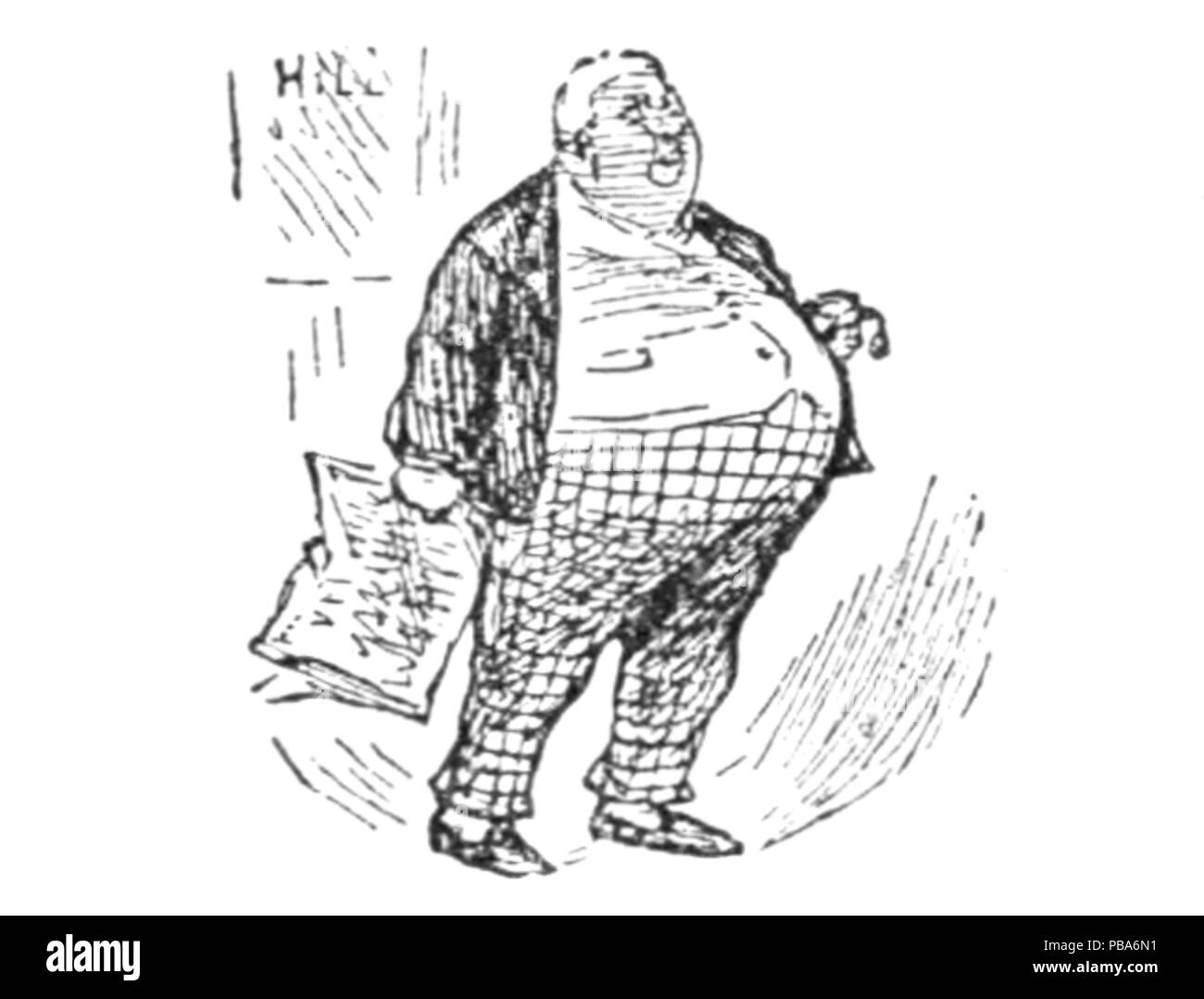 1065 Herrn Punch Buch von Sport (Abbildung Seite 25 D) Stockfoto