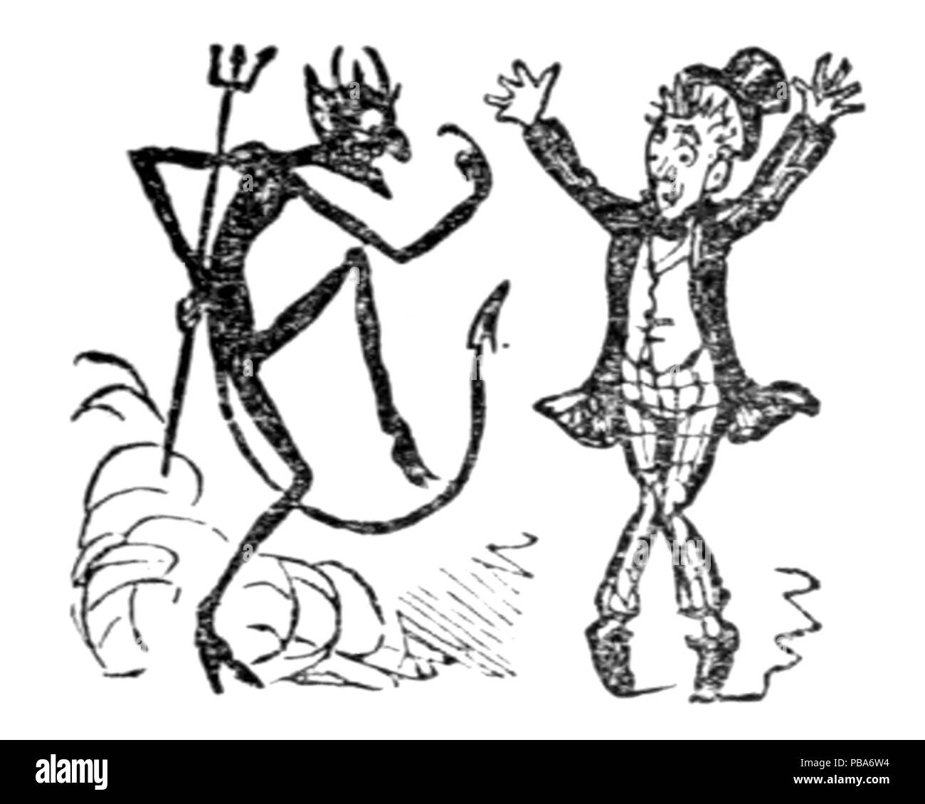 1066 Herrn Punch Buch von Sport (Abbildung Seite 97 A) Stockfoto