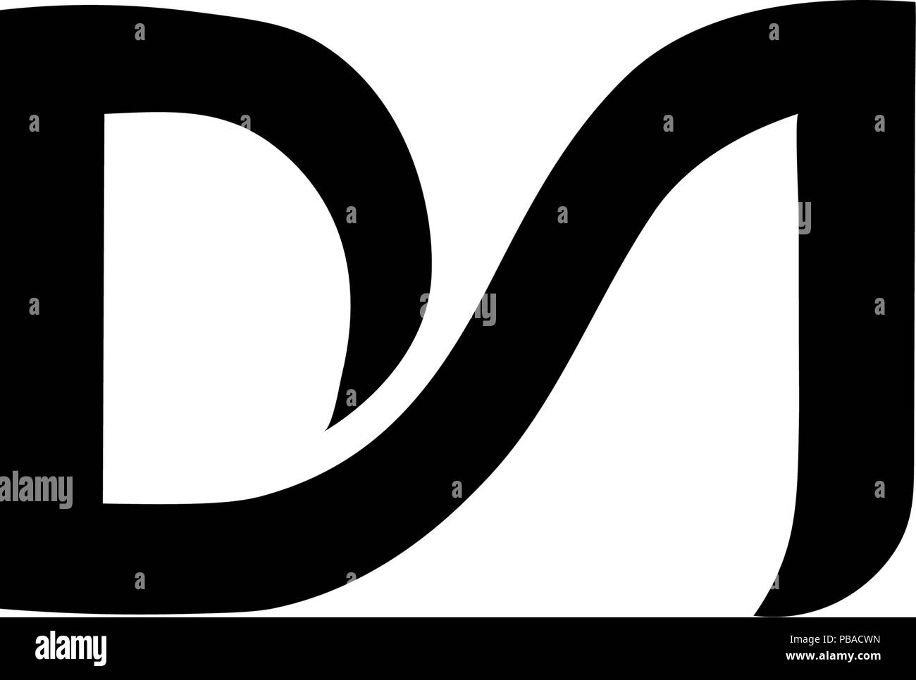 Dm schreiben Vector Logo. m d schreiben Vector Logo Stock Vektor