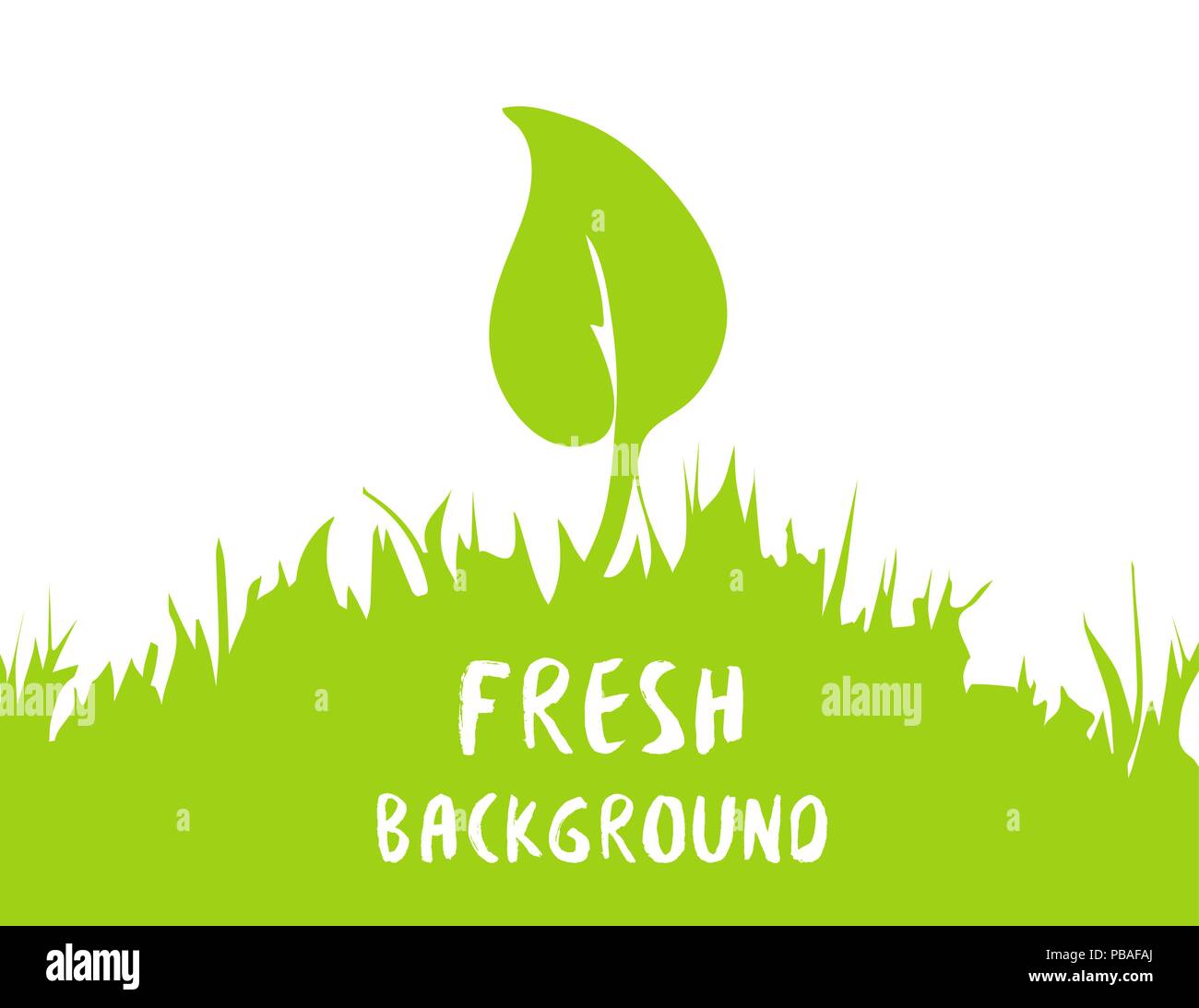 Frisch und grün vector Hintergrund. Im Frühling oder im Sommer. Linden Blatt Stock Vektor