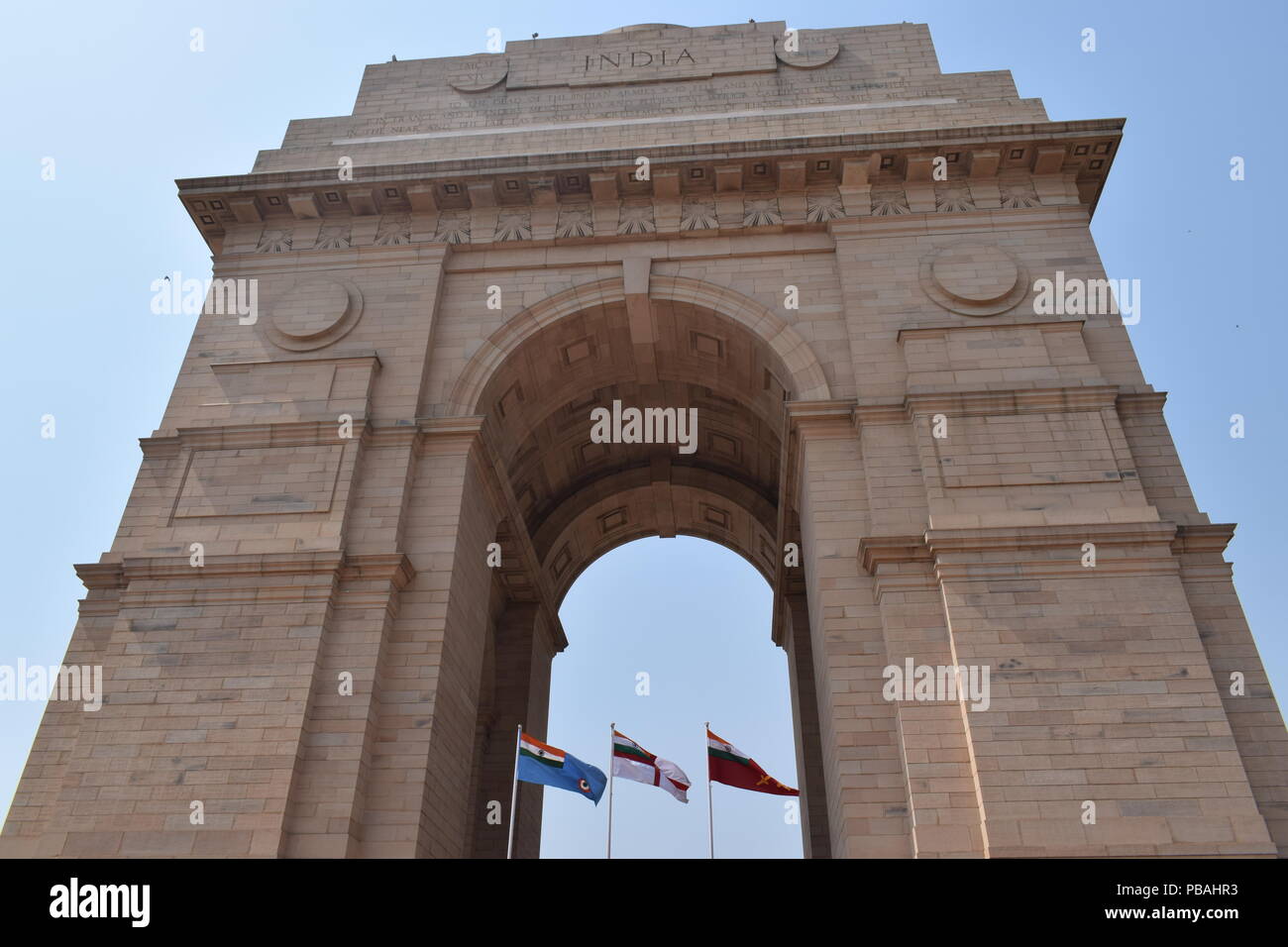 INDIA GATE in Neu Delhi Stockfoto