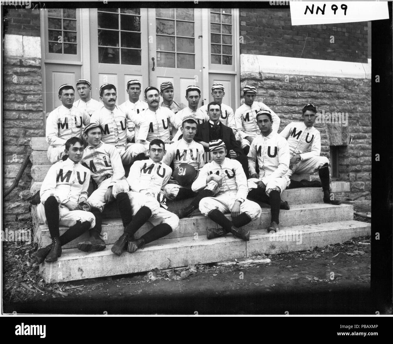 1040 Miami Universität Fußball Team und Manager nicht. 1891 (3196838700) Stockfoto
