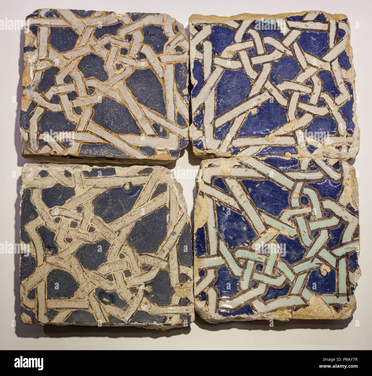 Anonyme/' Tuch von vier Kacheln', Ende des 15. Jahrhunderts. Stockfoto