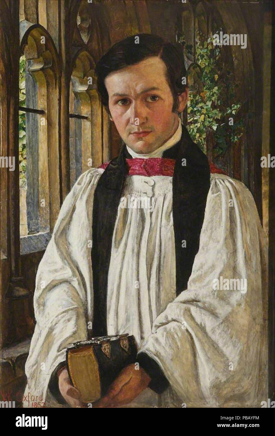 Hunt, William Holman - New College Kreuzgang (John David Jenkins) Stockfoto