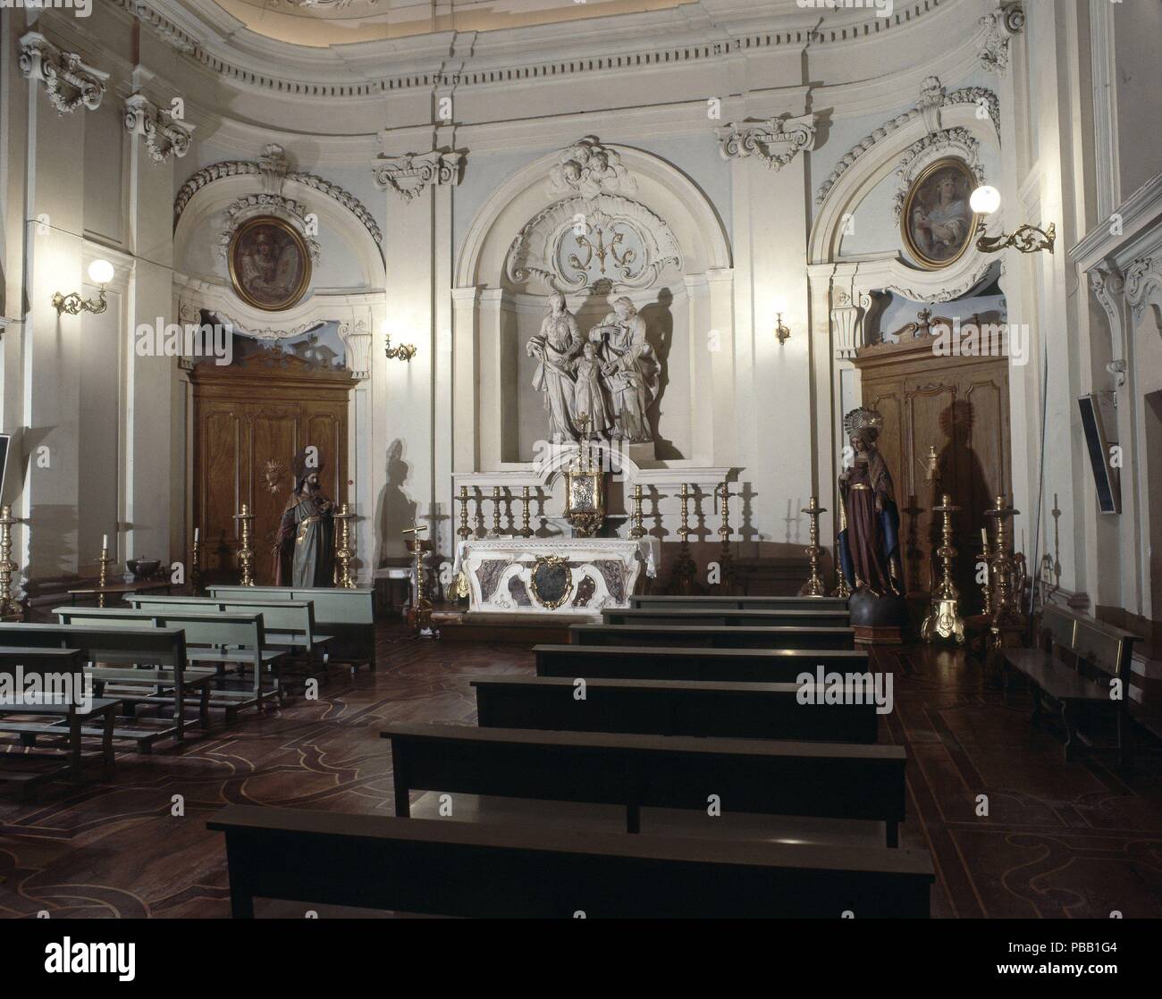 CAPILLA RESERVADA. Lage: SALESAS REALES, MADRID, SPANIEN. Stockfoto