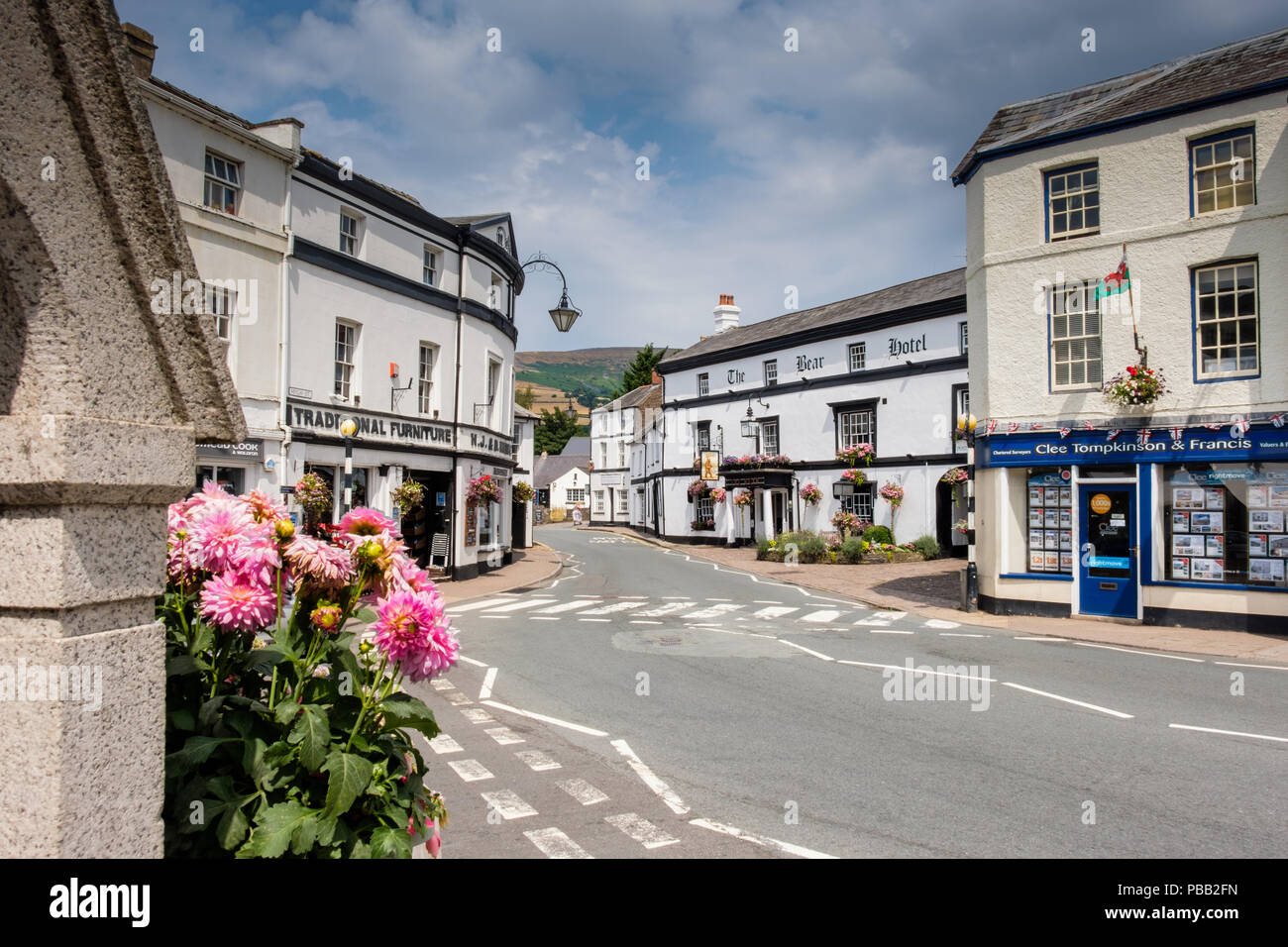 Die wichtigsten 40 durch Brede, Powys, Wales Stockfoto