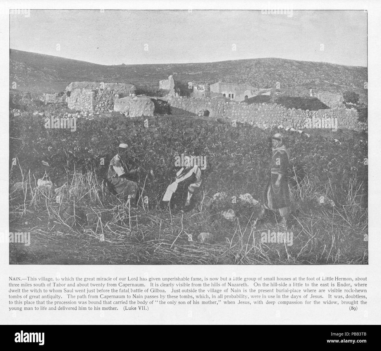 1080 Nain. 89. Heilige Land fotografiert. Daniel B. Shepp. 1894 Stockfoto