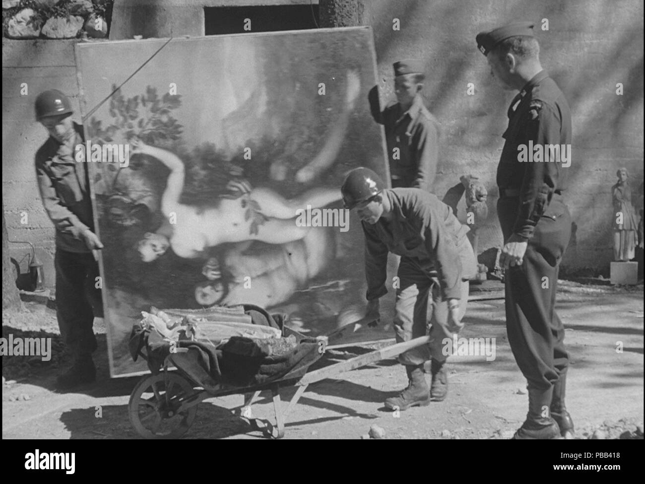 Luftlandedivision erholt sich Hermann Göring die Sammlung von Kunst in Berchtesgaden. Museum: private Sammlung. Stockfoto