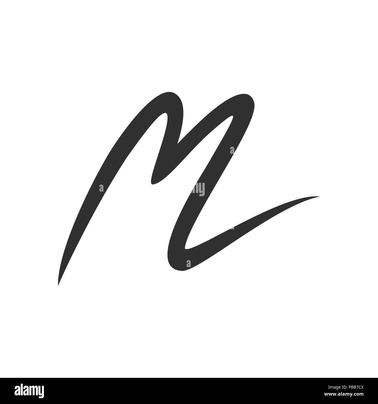 Erste M Hub Lettermark Vektor Symbol Grafik Logo Design Template Stock Vektor