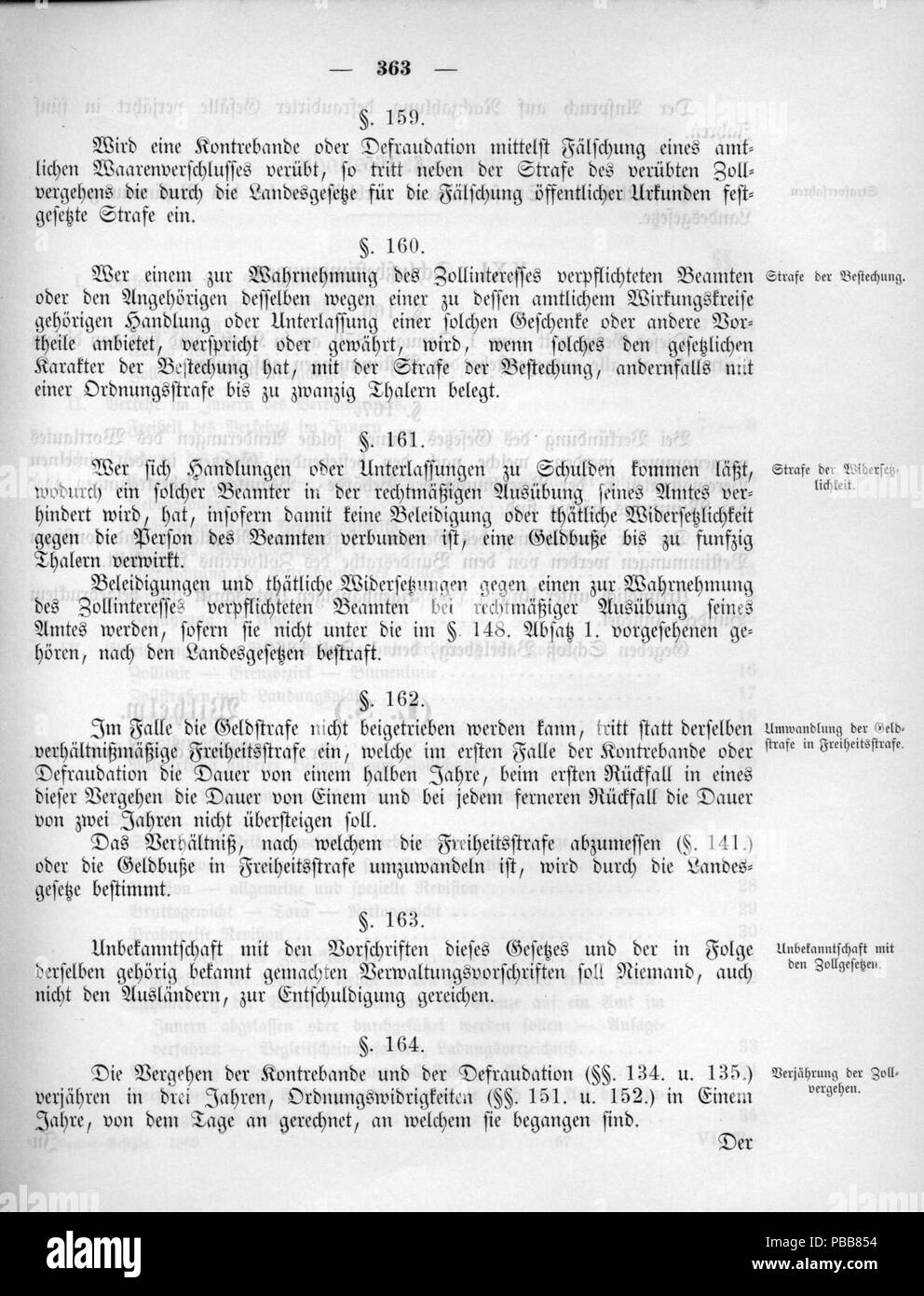 1114 Norddeutsches Bundesgesetzblatt 1869 030 363 Stockfoto