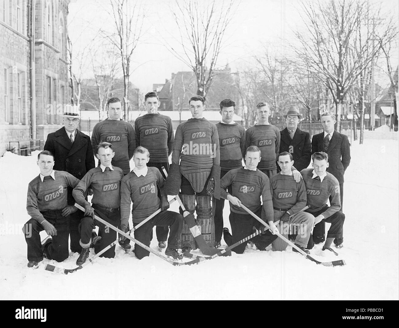 . Ottawa Normal School Hockey Team, Ottawa, Kanada. ca. 1920 1144 Ottawa Normal School Hockey Team Stockfoto