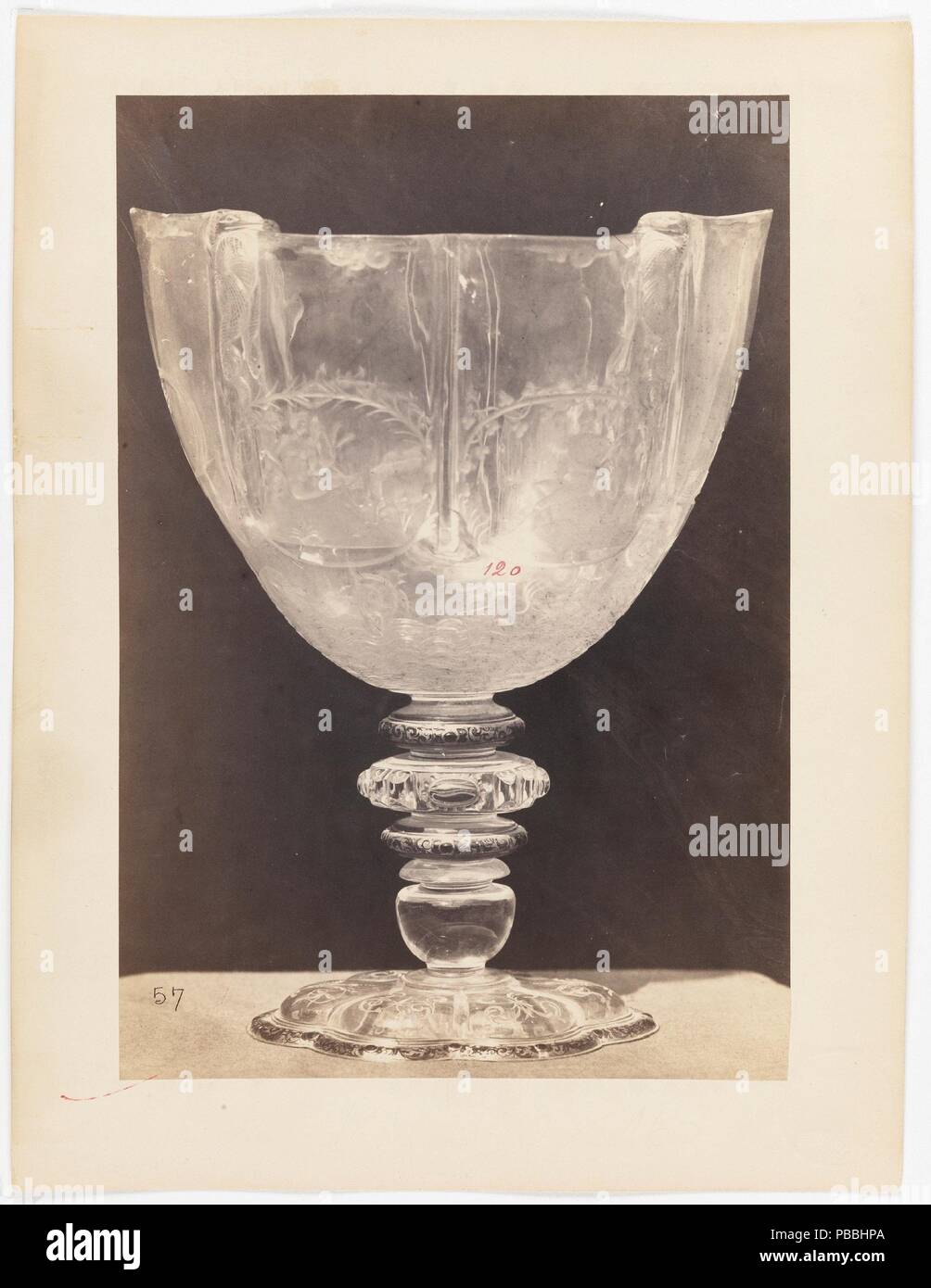 Jane Clifford/' Cup mit den Vier Jahreszeiten". Ca. 1863. Eiklar auf Fotopapier. Museum: Museo del Prado, Madrid, España. Stockfoto