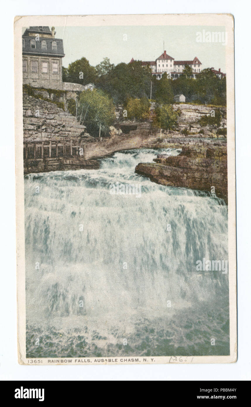 1243 Rainbow Falls, Au Sable Abgrund, N.Y (Nypl b 12647398-75695) Stockfoto
