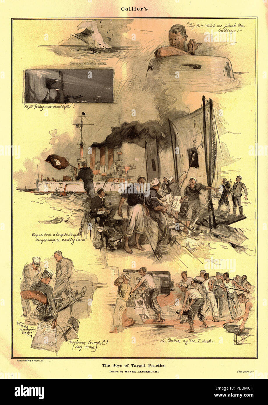 1256 Reuterdahl Freude am Ziel Stockfoto