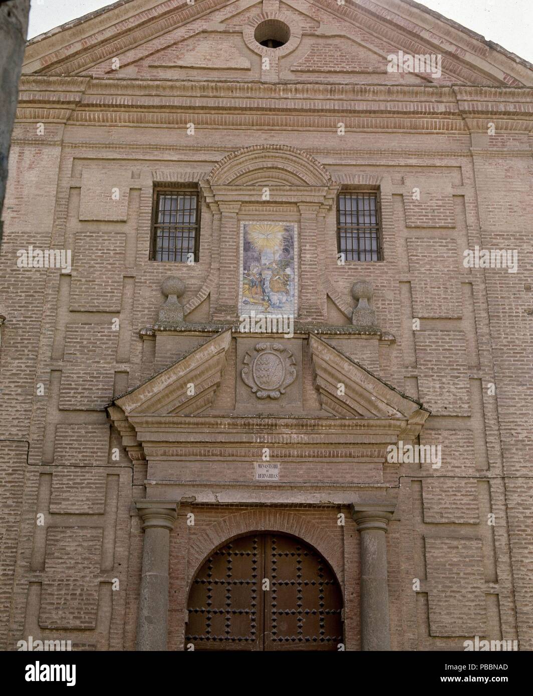 CONVENTO BERNARDAS - FACHADA - BARROCA. Ort: Außen, Toledo, Spanien. Stockfoto