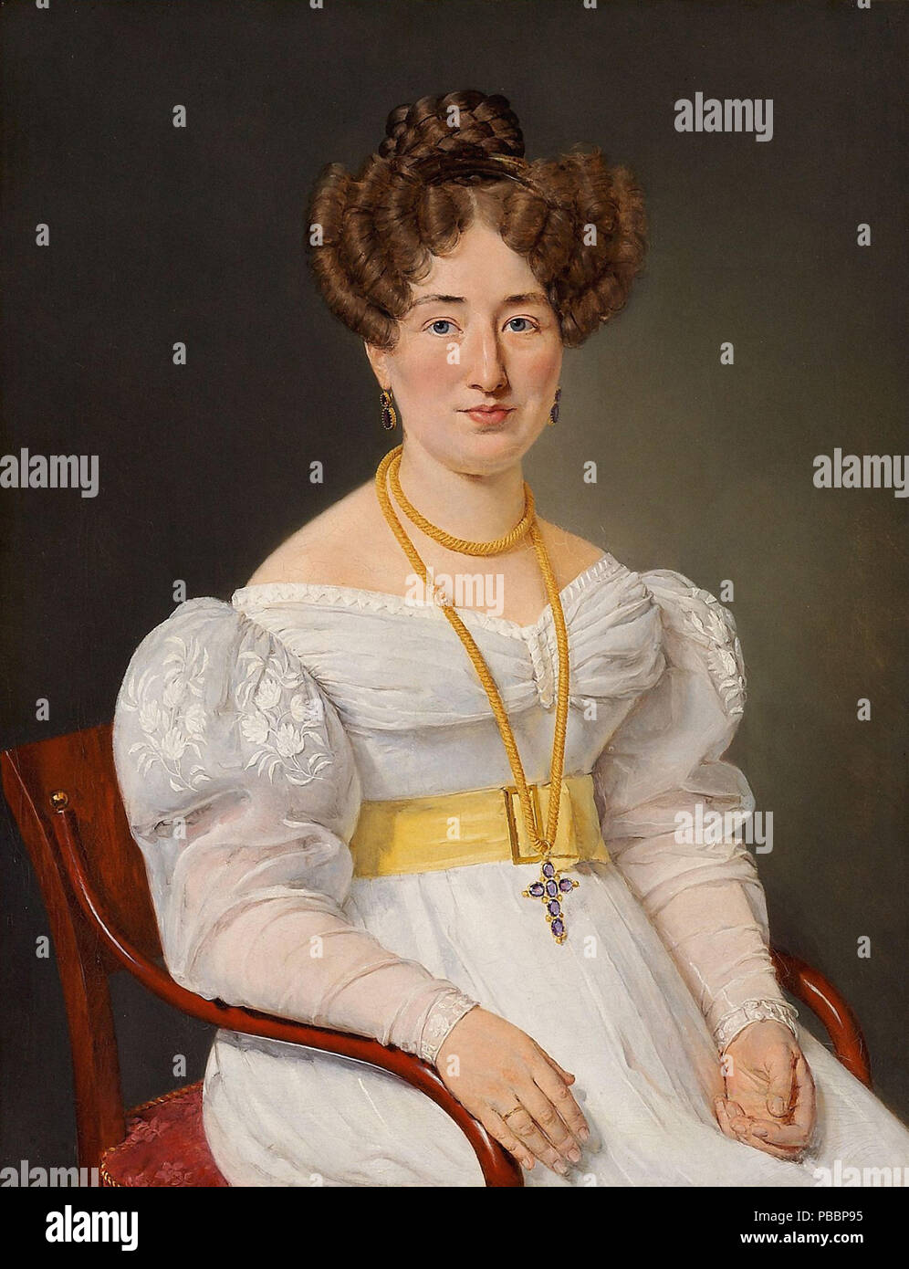 Jensen Christian Albrecht-Portrait von Christiane Gram Stockfoto