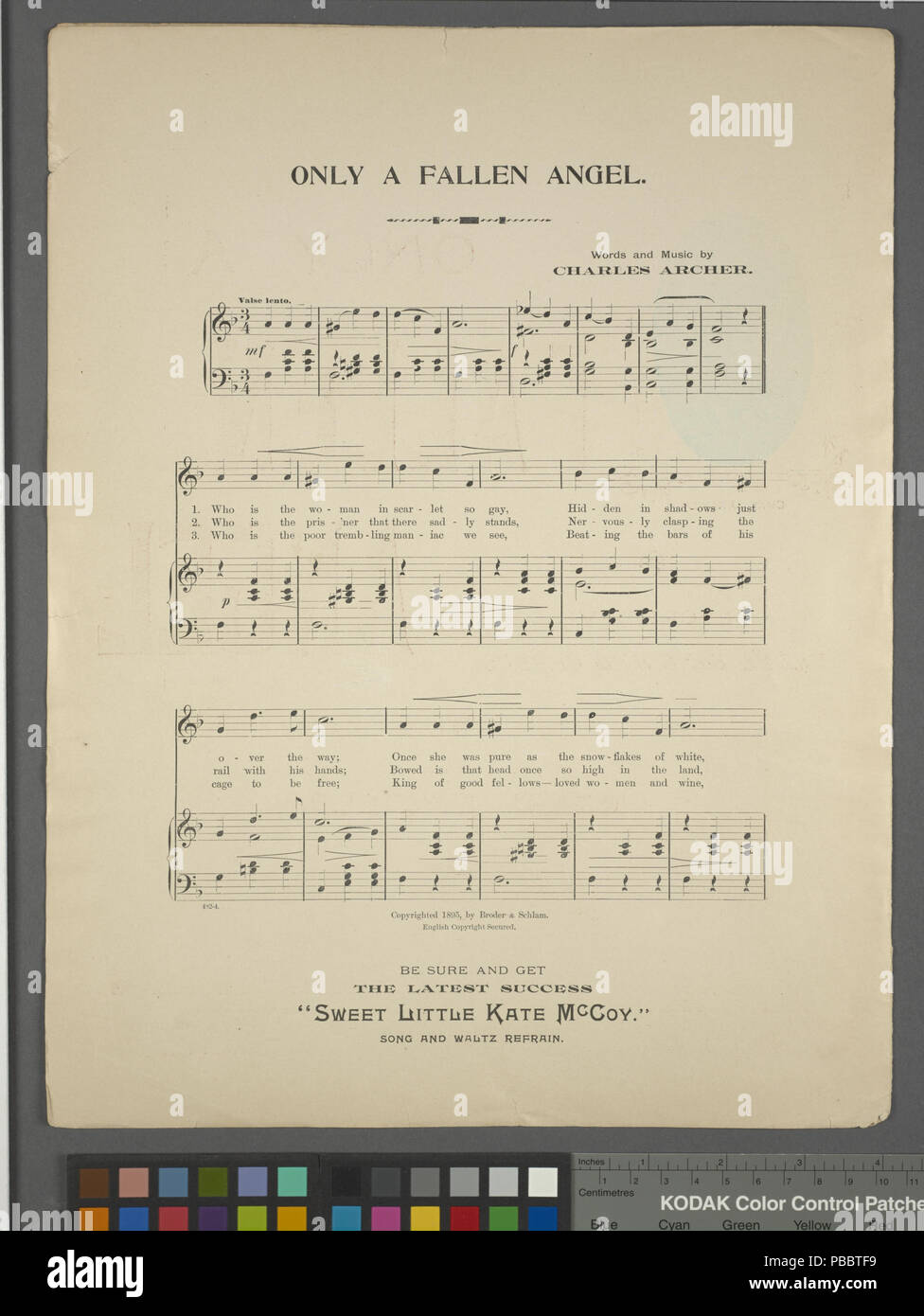 Nur 1138 ein gefallener Engel (NYPL Hades -463892-1696866) Stockfoto