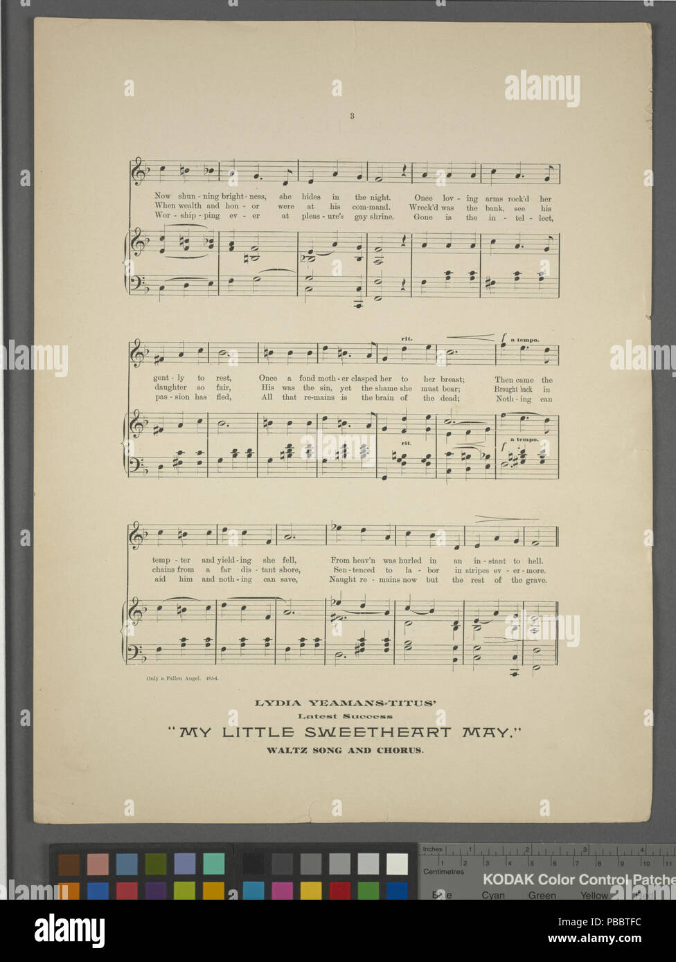 Nur 1138 ein gefallener Engel (NYPL Hades -463892-1696867) Stockfoto