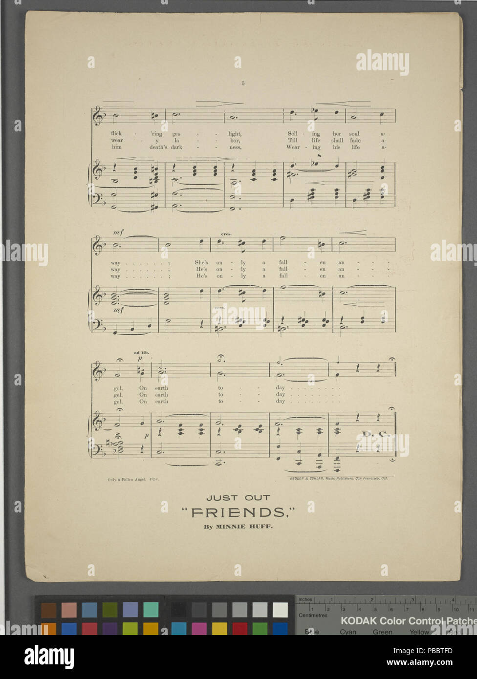 Nur 1138 ein gefallener Engel (NYPL Hades -463892-1696869) Stockfoto