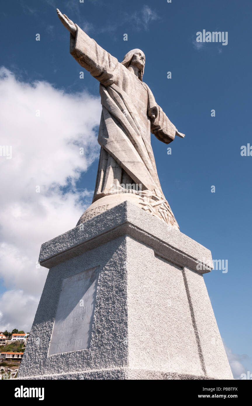 Christus, dem König, Statue, Garajau, Madeira Stockfoto