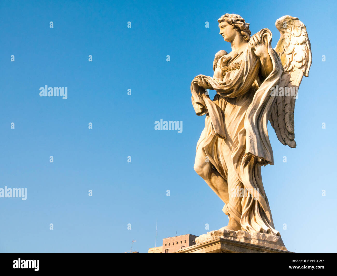 Engel Brücke von Castel Sant'Angelo in Rom Stockfoto