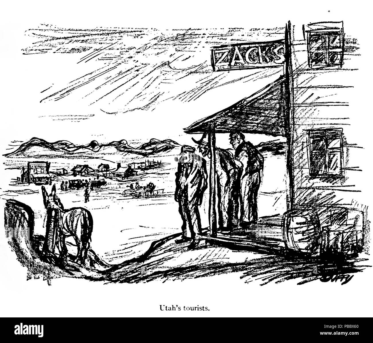 1150 P237, Scribner's Magazine 1922,-- der Wüste Stockfoto