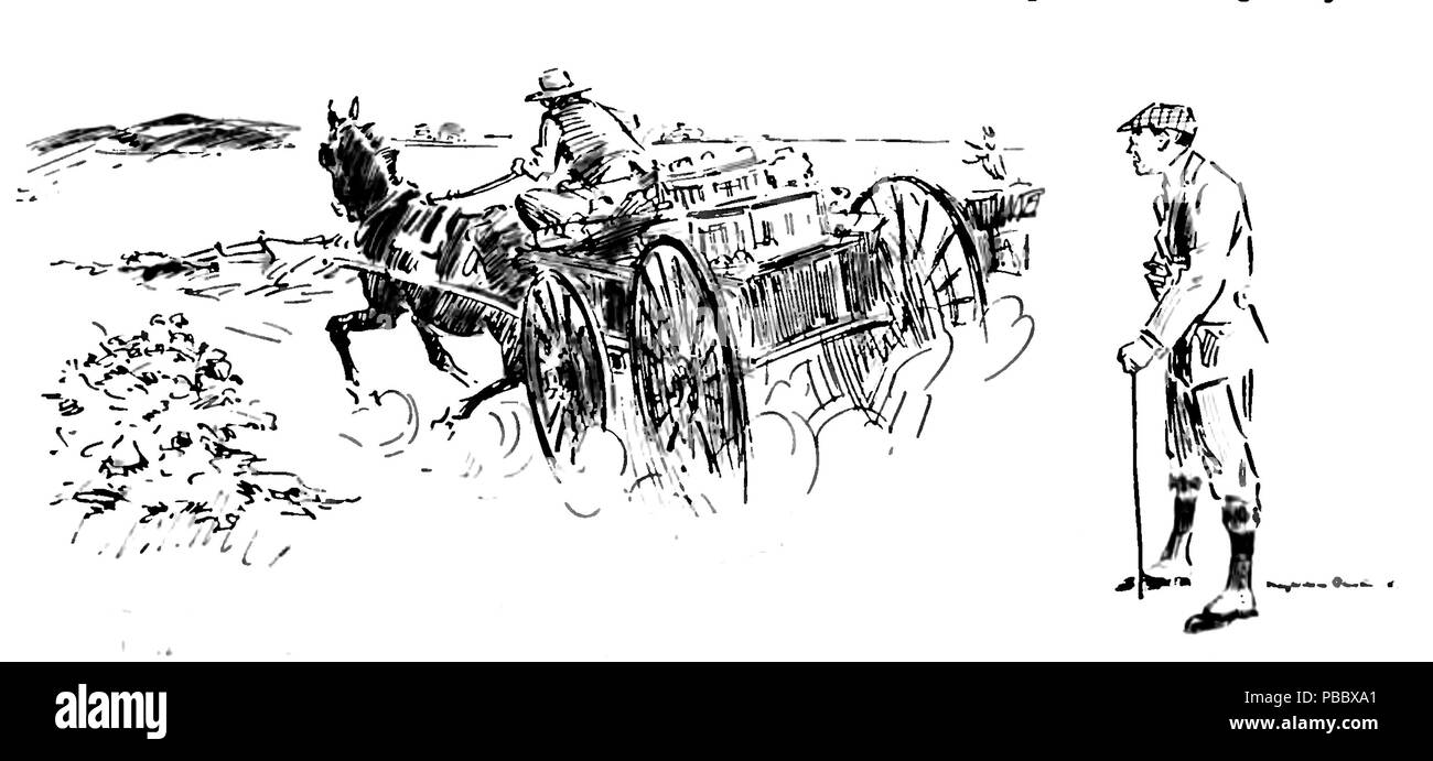 1151P 539, Scribner's Magazine, 1915 - Zurück in die Stadt; oder die Rückkehr in die menschliche Natur Stockfoto