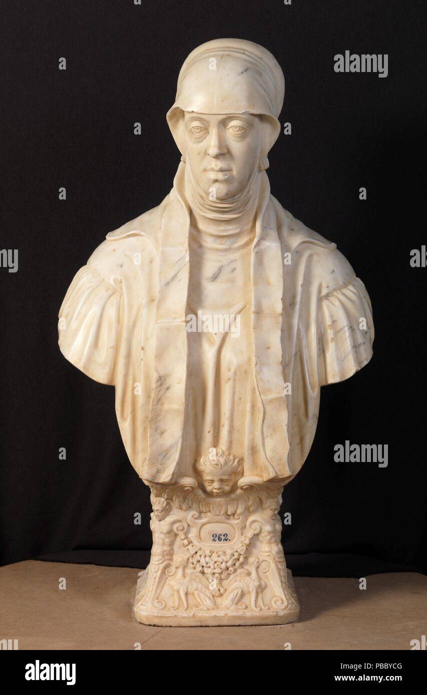 Leone Leoni; Pompeo Leoni/'Maria von Ungarn". 1553-1555. Italienischem Marmor. Museum: Museo del Prado, Madrid, España. Stockfoto