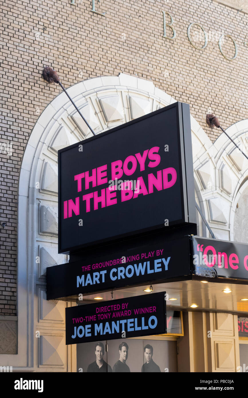 Die Jungs in der Band am Broadway Stockfoto