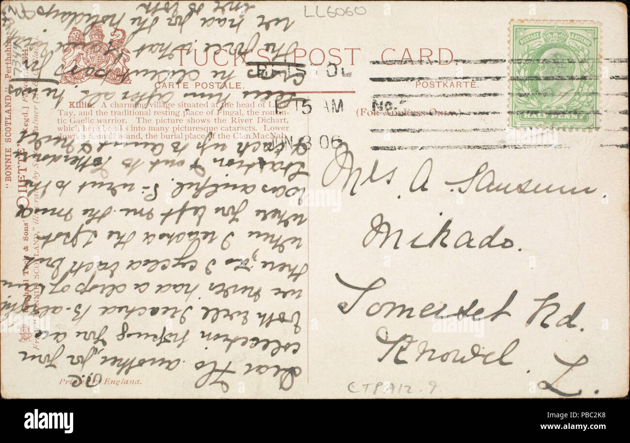 1183 Perthshire. - Killin. (NBY) 439915 Stockfoto