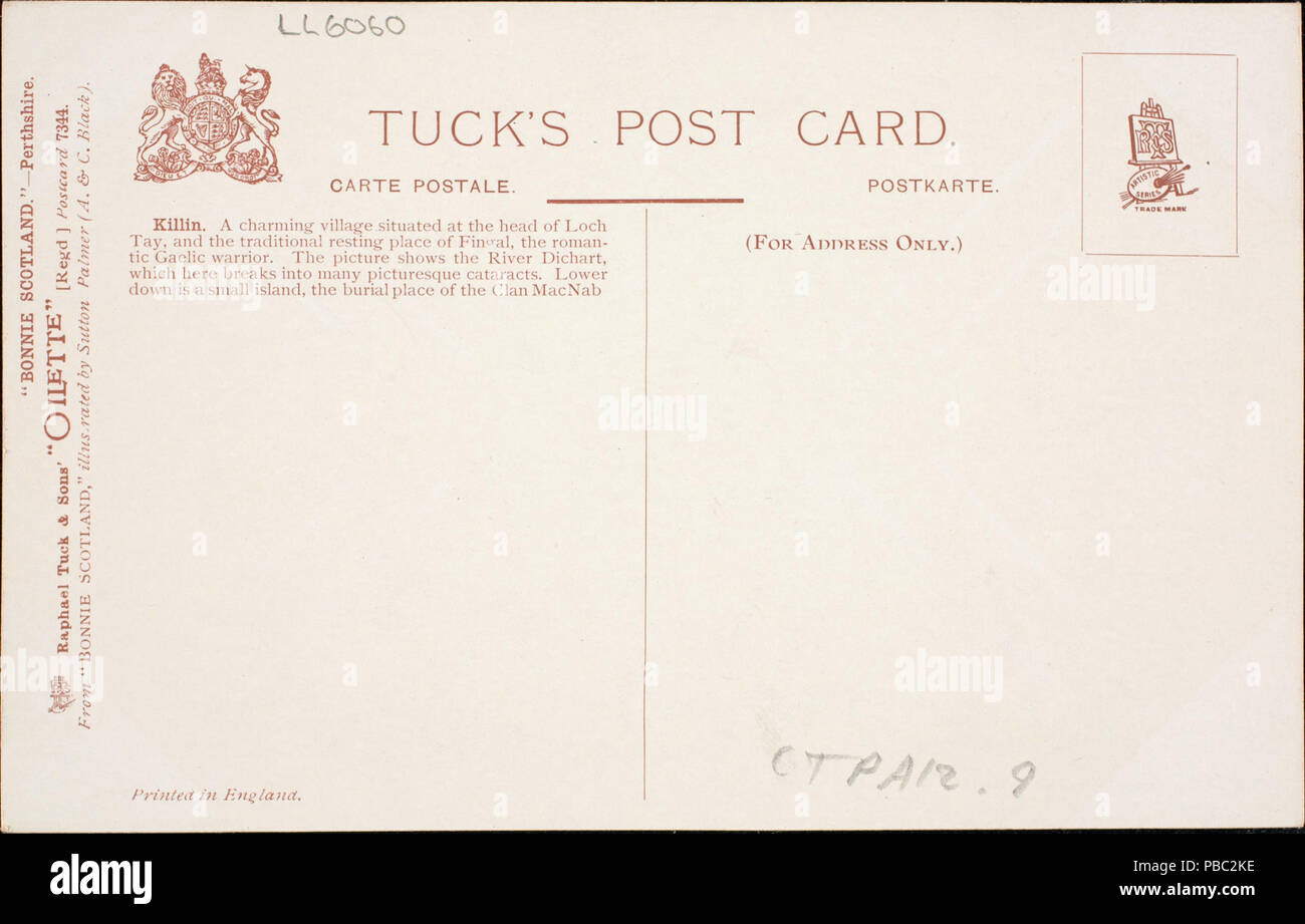 1183 Perthshire. - Killin (NBY) 441889 Stockfoto