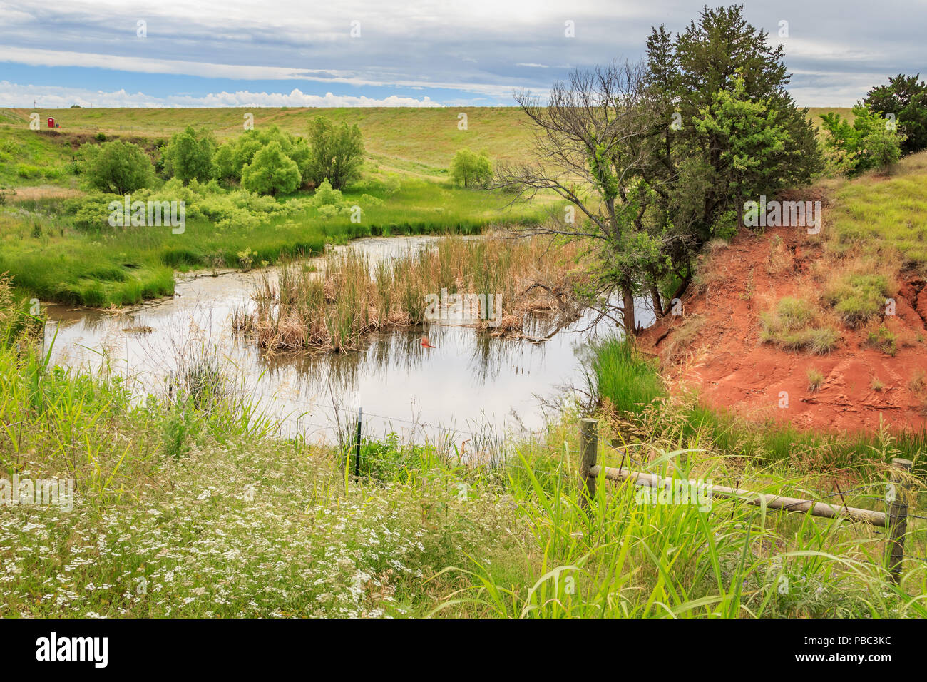 Am Straßenrand Szene in der zentralen Oklahoma Stockfoto