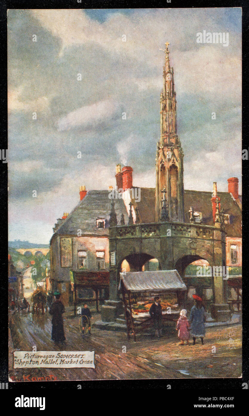 1195 malerischen Somerset. Shepton Mallet, Market Cross (NBY) 440238 Stockfoto